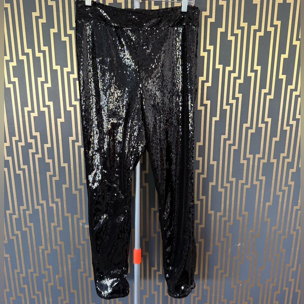 NWT Frame Black Sequined Pants
